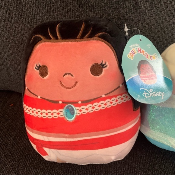 🦩NWT Disney Squishmallows Moana And Frozen Elsa 6.5” HTF Princess - Picture 2 of 5